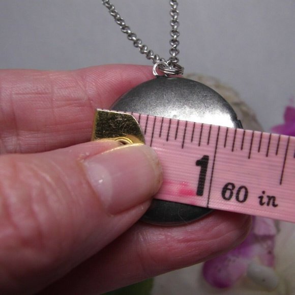 Sapphire Locket Photo Necklace Pendant - Picture 9 of 10